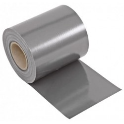 Doppelstabmattenzaun Sichtschutz - Sichtschutzrolle silber/grau