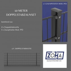 Doppelstabzaun Set -...