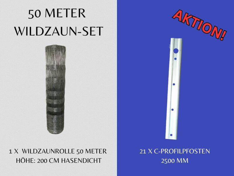 Wildzaun Aktions Set 200 cm