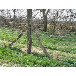 Wildzaun-Standard mit grüner Wiese