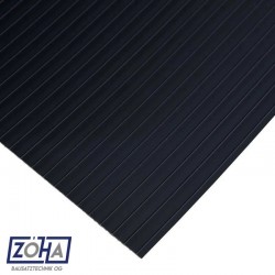 Sichtschutzstreifen anthrazit Doppelstabmattenzaun Ausschnitt