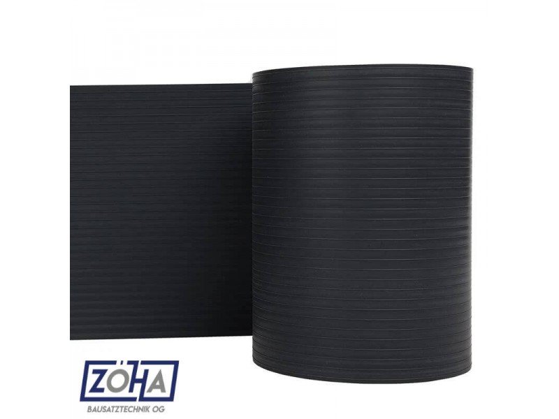 Sichtschutzstreifen Doppelstabzaun anthrazit Rolle