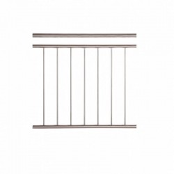 Geländerelement 7 senkrechte Sprossen - V2A