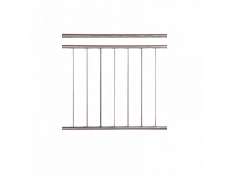 Geländerelement 7 senkrechte Sprossen - V2A