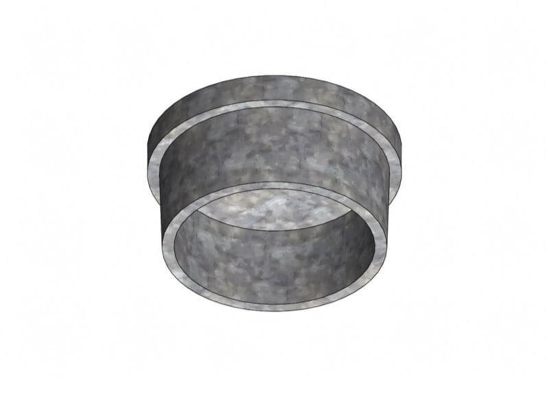 Verzinkte Endkappe für Bausatztreppe