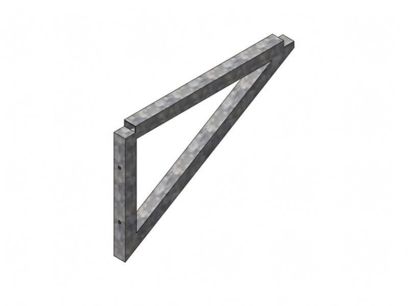 Dreieckskonsole verzinkt für Bausatztreppe 1000 mm