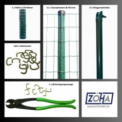 Zaunset Home 120 cm grün